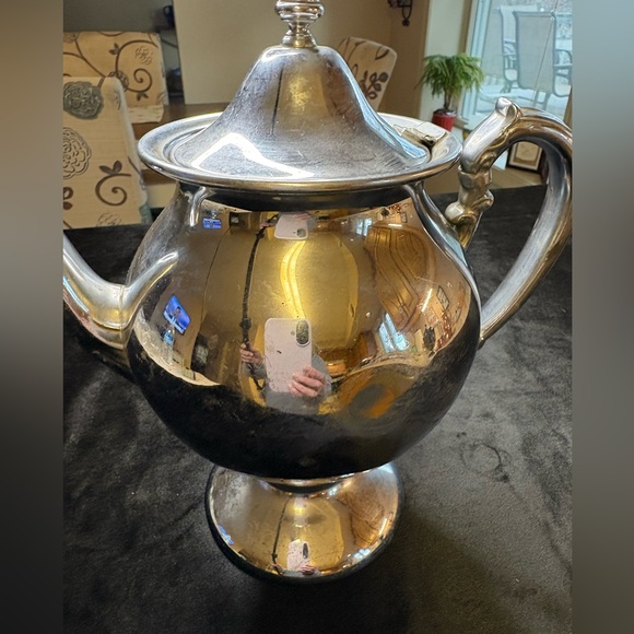Vintage Gorham Silver-Plated Teapot - Picture 2 of 7